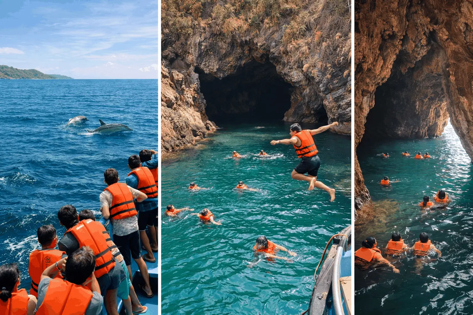 Dolphin and Cave Trip